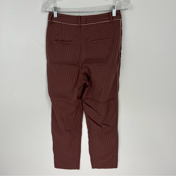 Anthropologie Harlyn Striped Cropped Trouser Pants Size XS - Picture 9 of 12